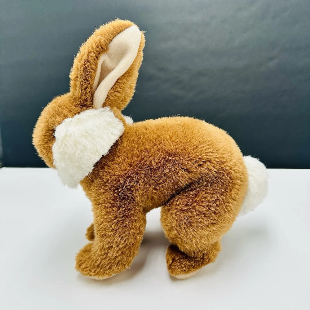Vintage 90s GUND Bunny Woodland Forest 10” Stuffed Plush Brown Rabbit Easter